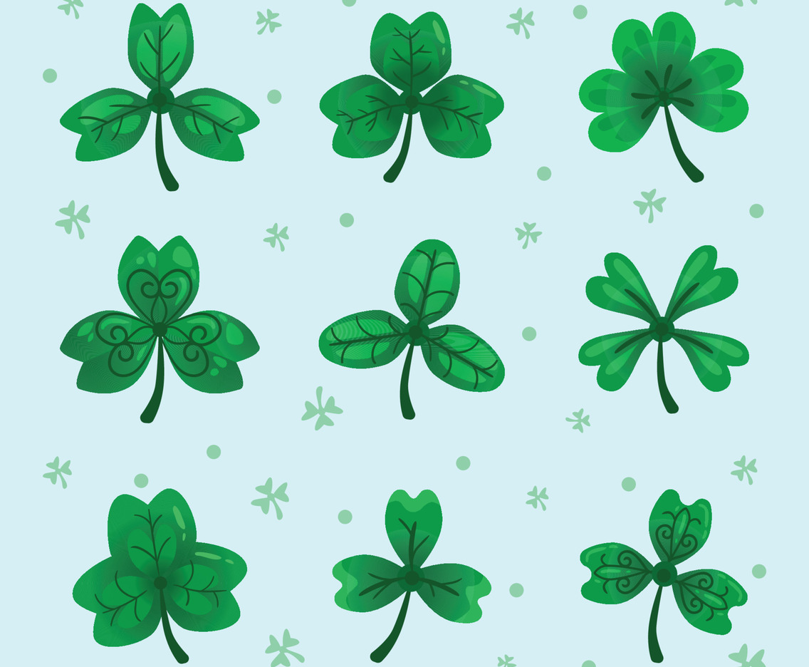 Green Shamrock Icons