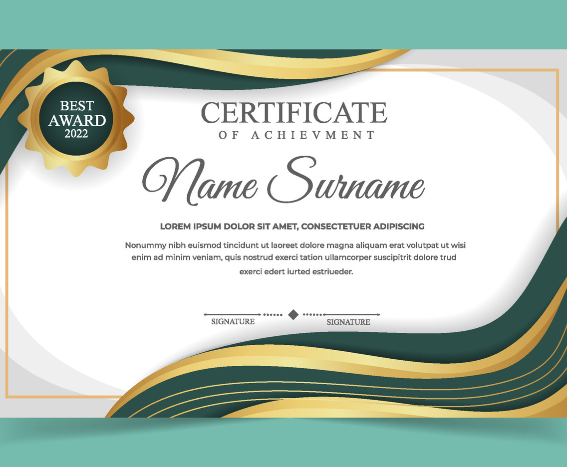 Luxury Certificate Template Concept