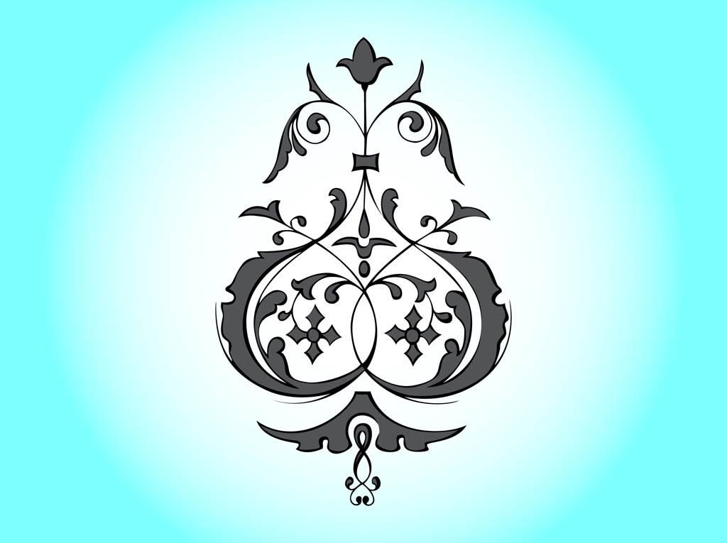 Vintage Floral Ornament