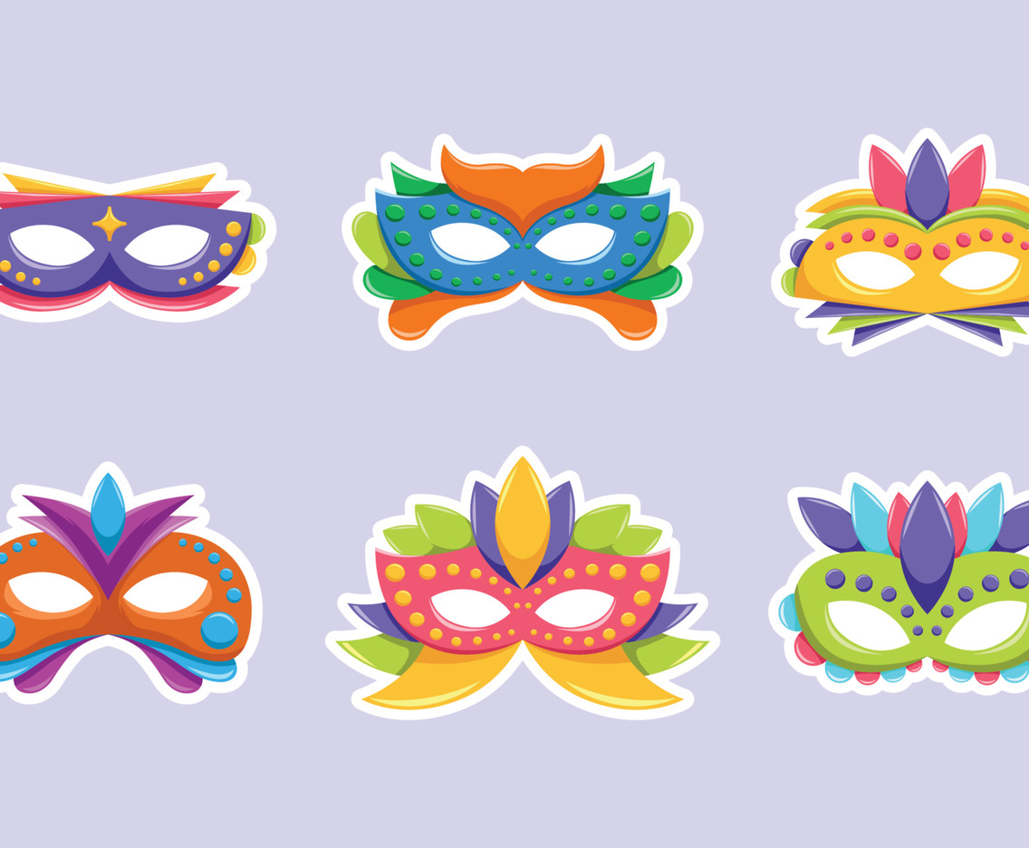 Set of Masquerades Sticker