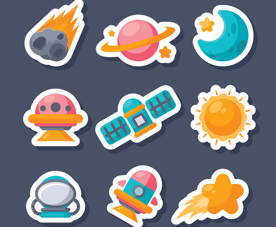 Celestial Bodies Sticker Collection