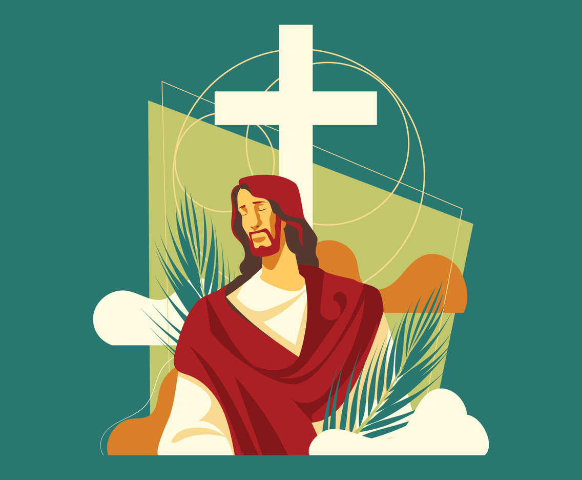 Palm Sunday in Baroque Color Tone