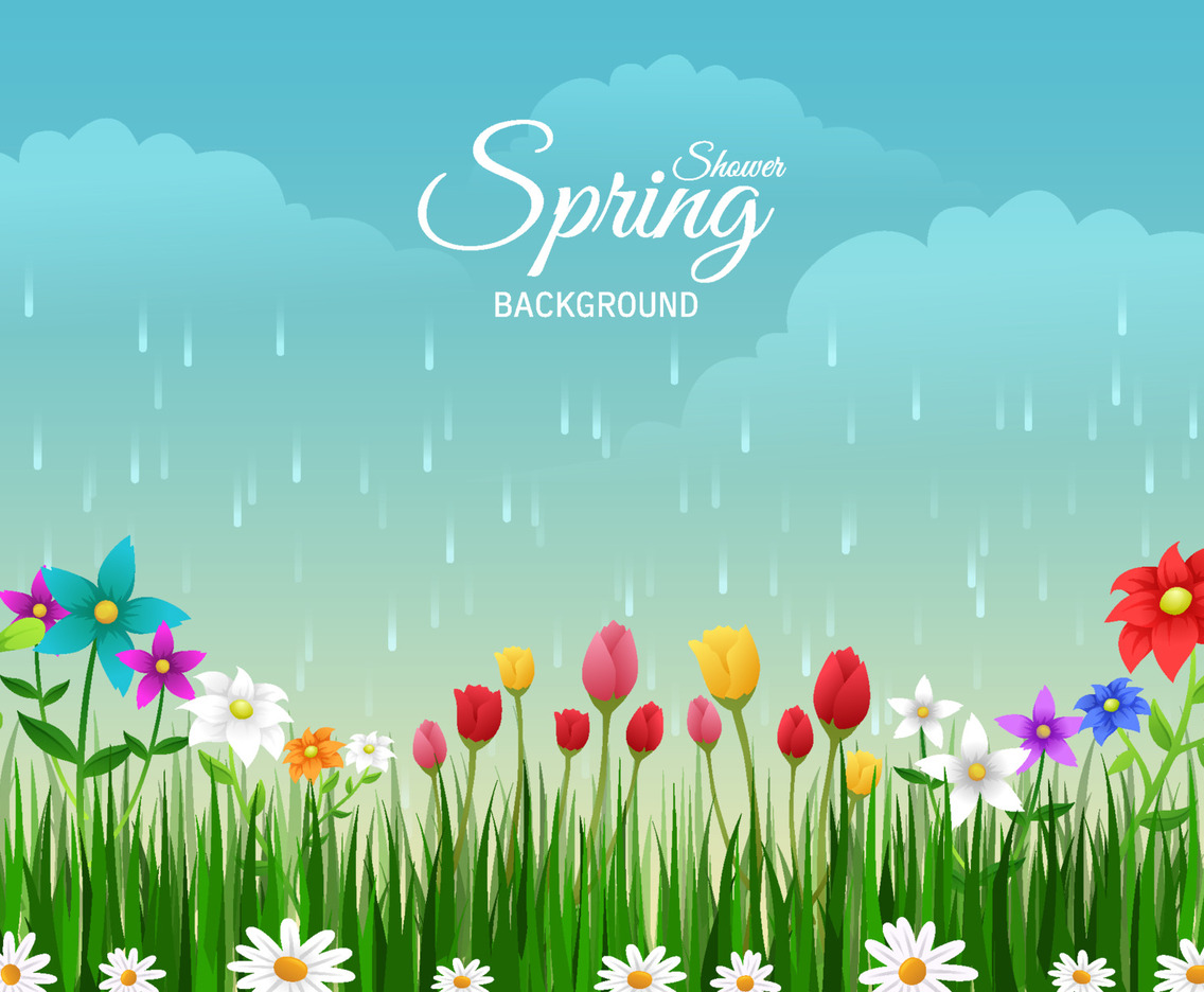 Spring Shower Background