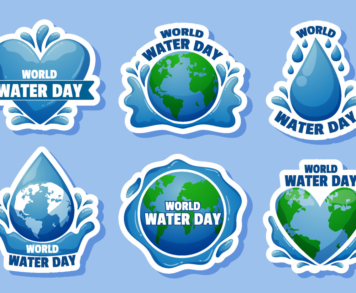 World Water Day Sticker Set