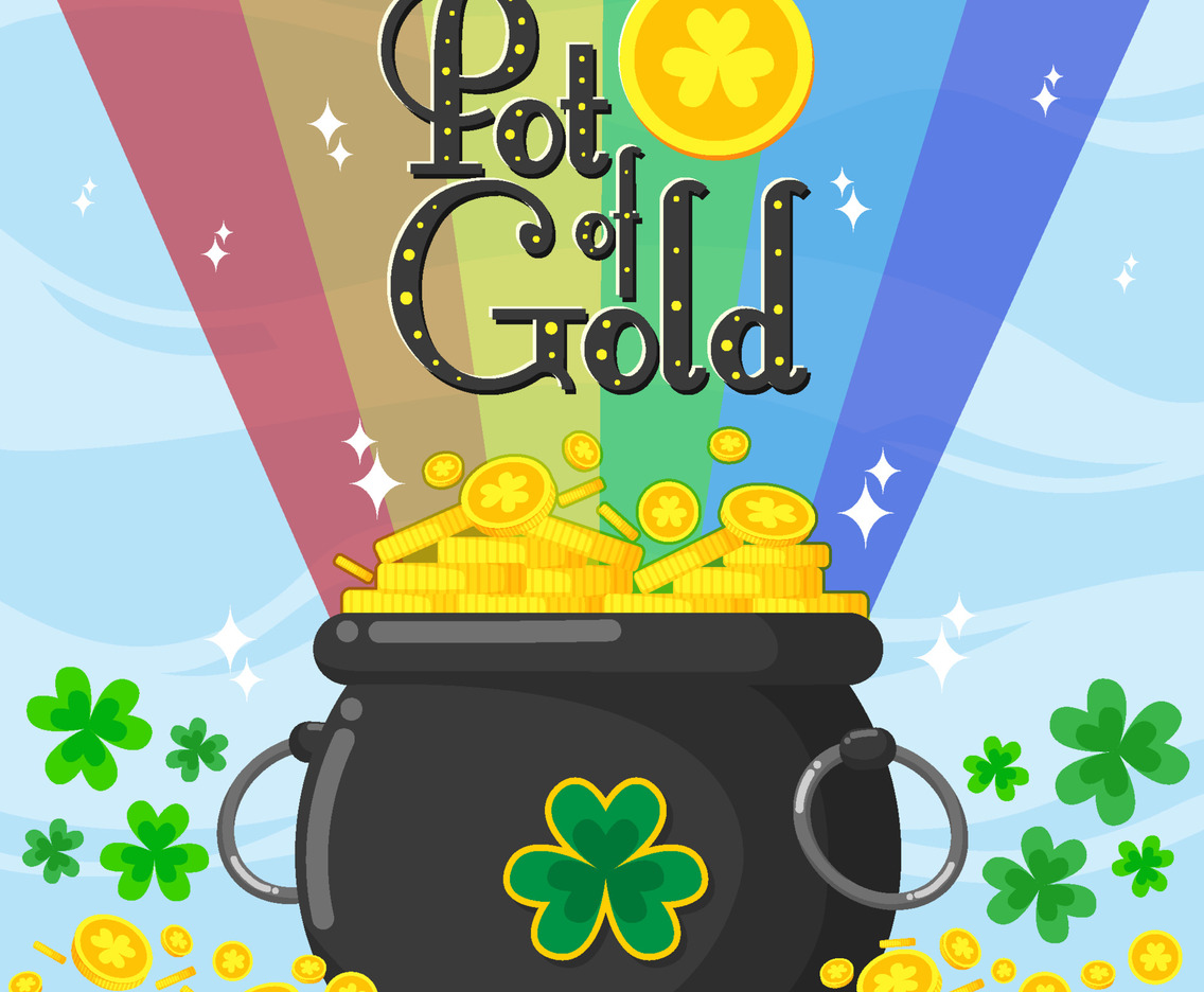 St Patrick's Day Pot of Gold Concept