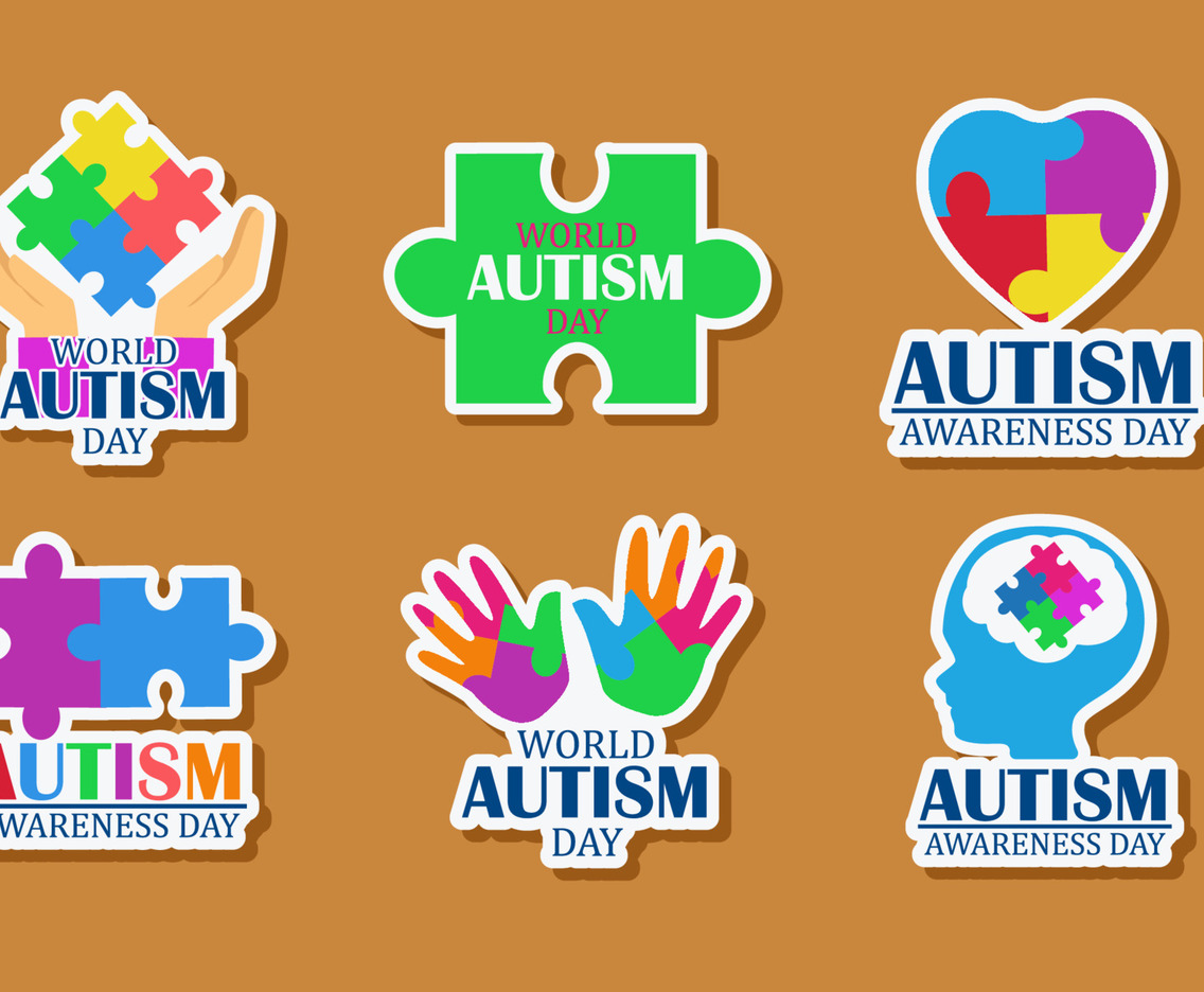 World Autism  Day Sticker Collection