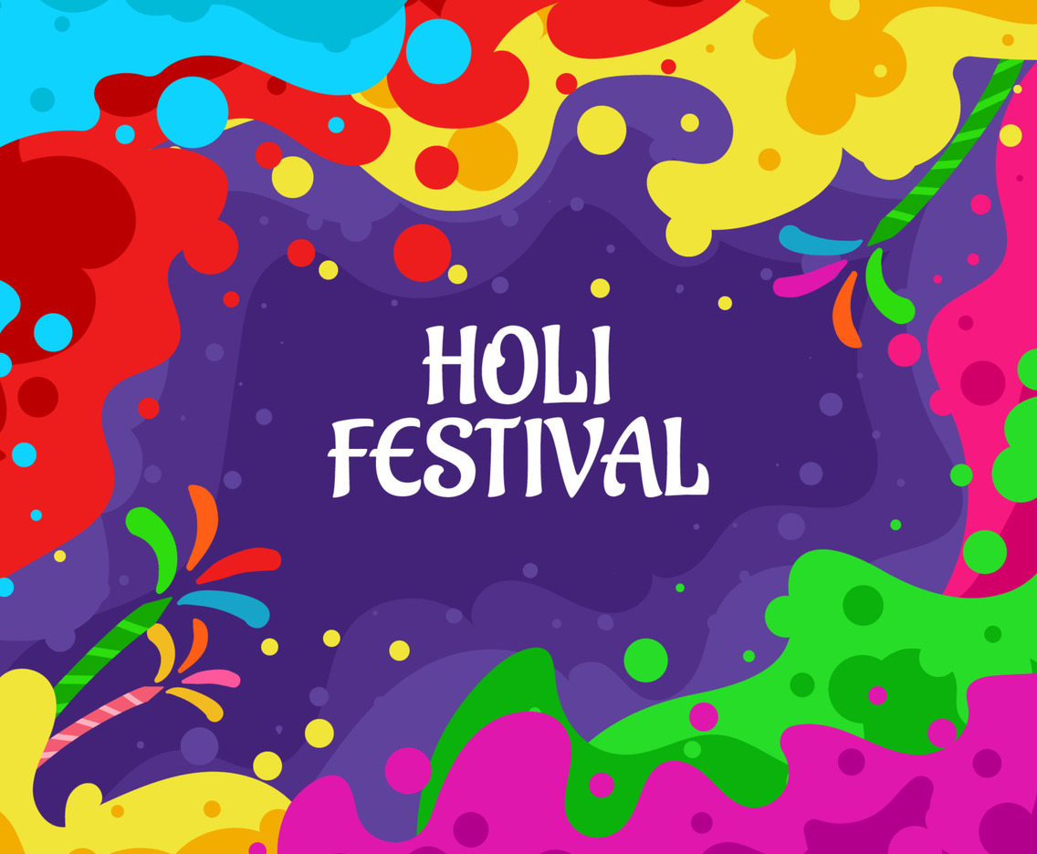 Happy Holi Festival Background