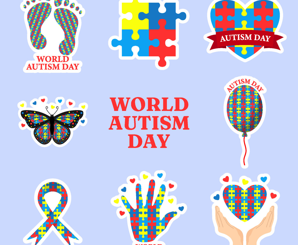 World Autism Day Sticker Set