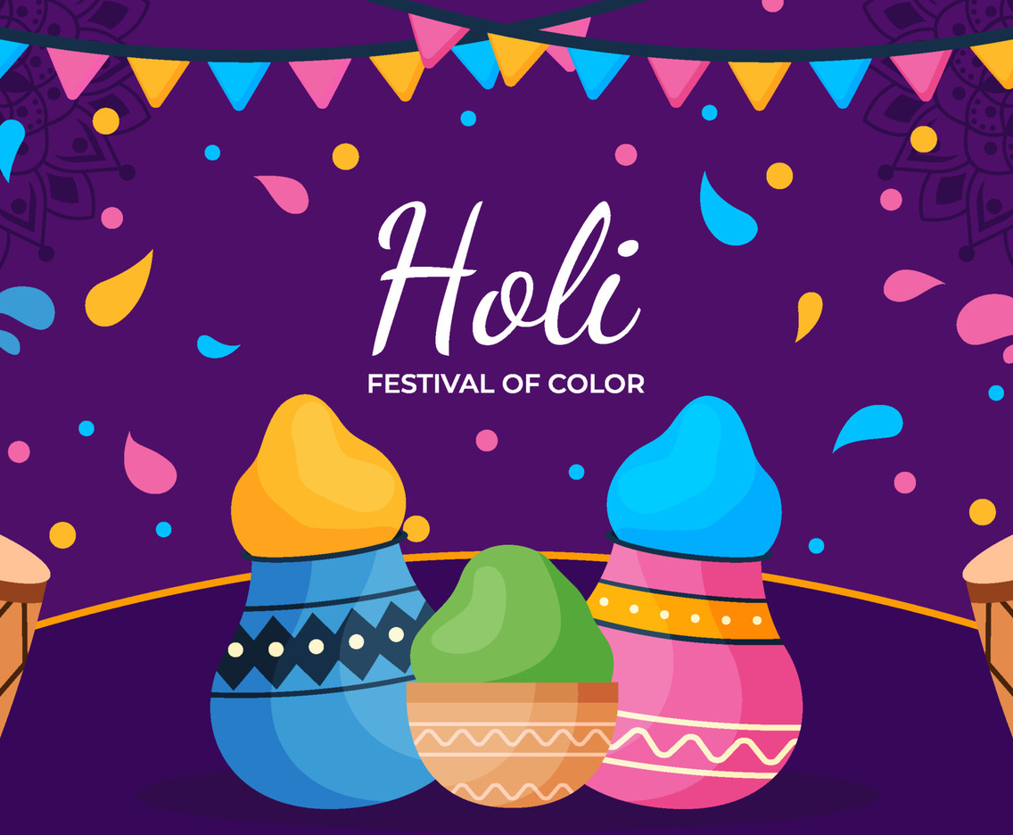 Happy Holi Festival Background
