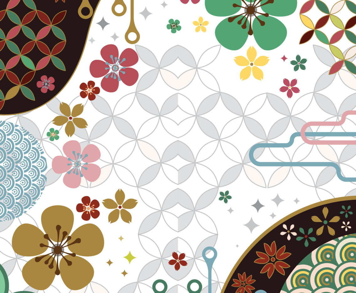 Japanese Art Deco Style Concept