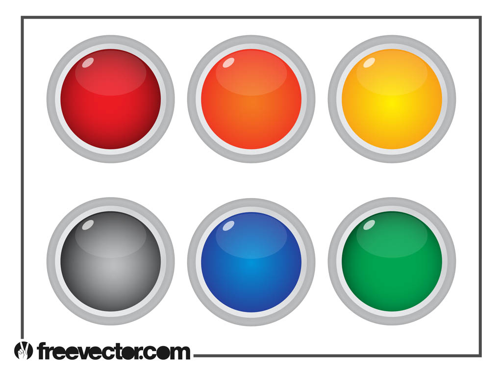 Colorful Round Buttons