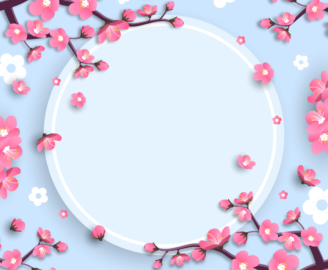 Cherry Blossom Tree Concept Background
