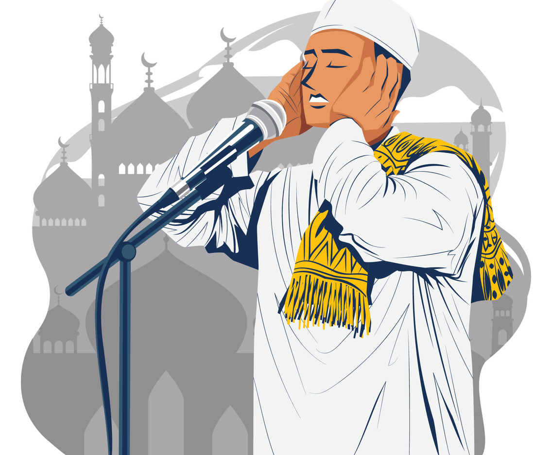 Moslem Call For Prayer Concept