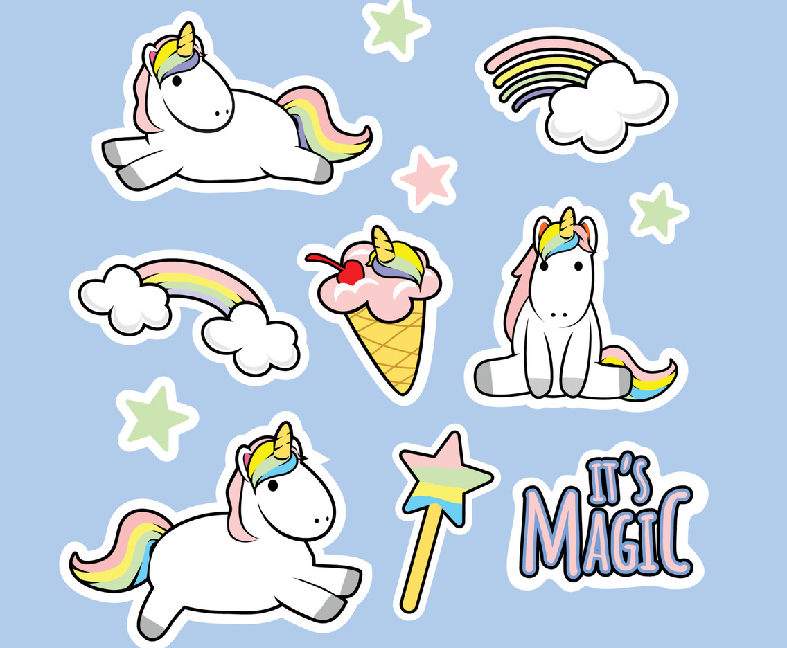 Cute Unicorn Stickers