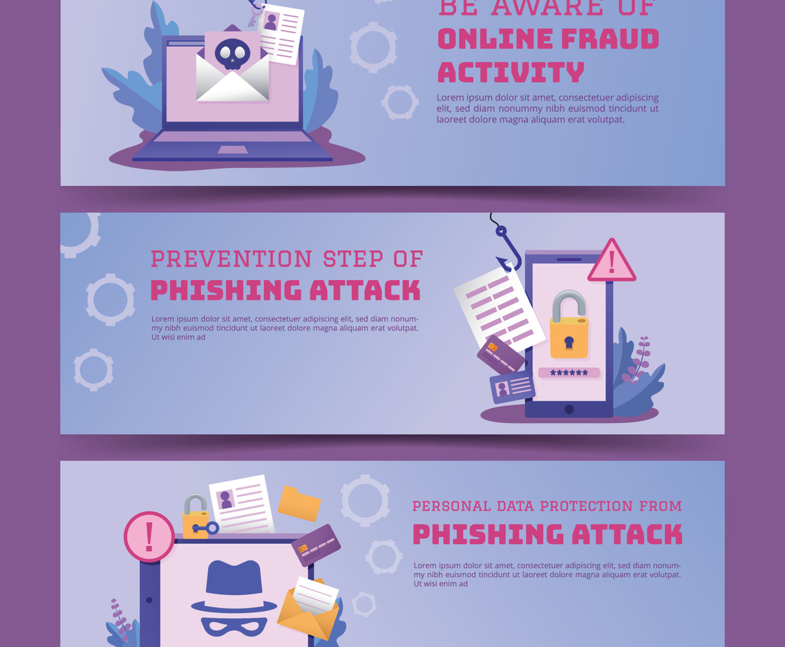 Banner Set of Fraud Online Intervention Notice