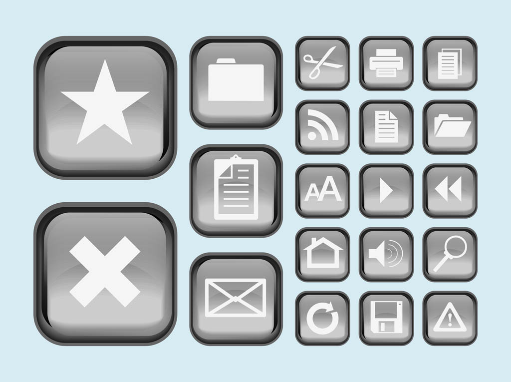 Interface Buttons Icons