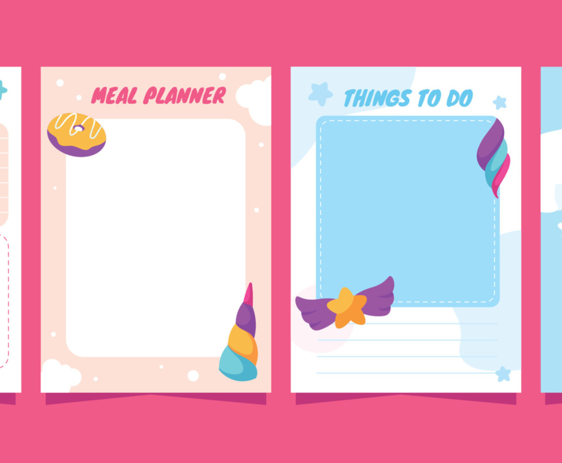 Unicorn Journal Template