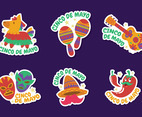 Cinco De Mayo Sticker Set Design