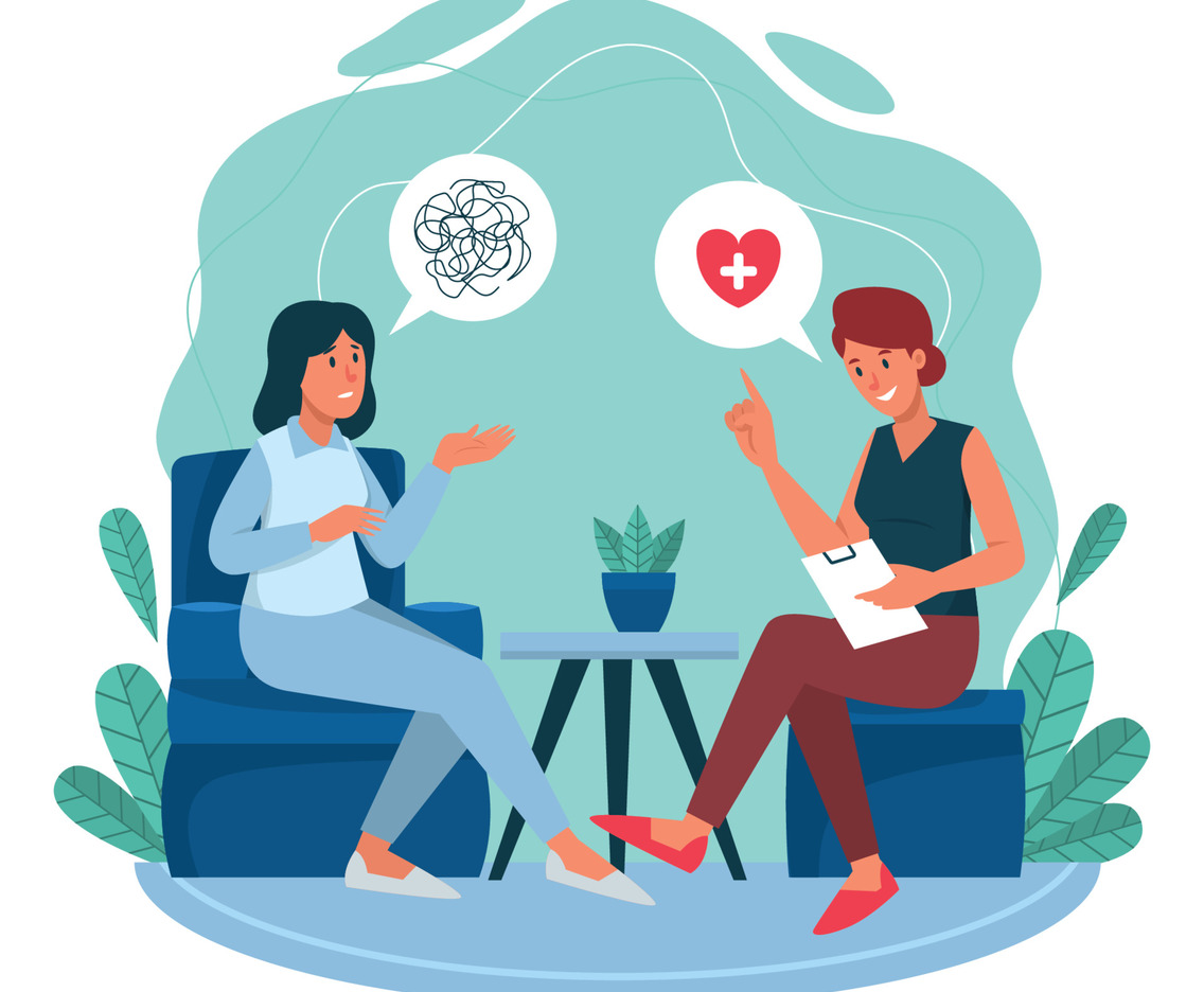 Character Psychologist Helping Out Client's Problem
