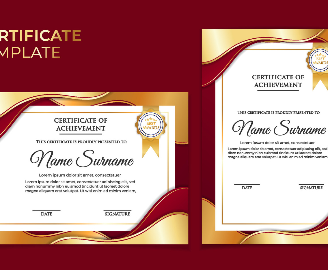 Modern Certificate of Achievement