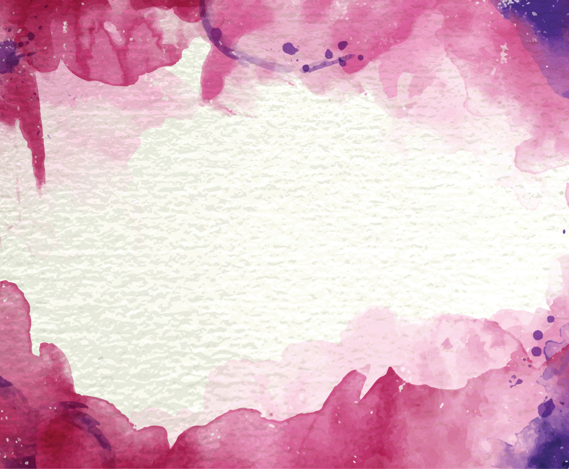 Purple and Magenta Watercolor Frame Concept