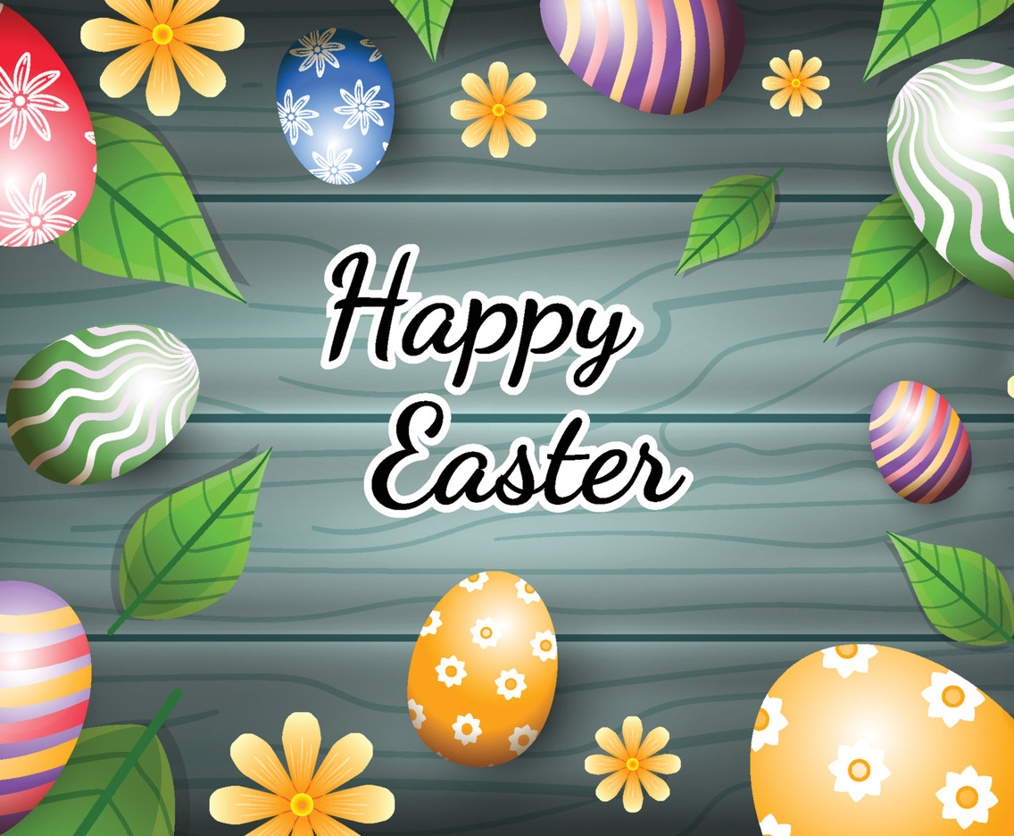 Easter Eggs Background Concept