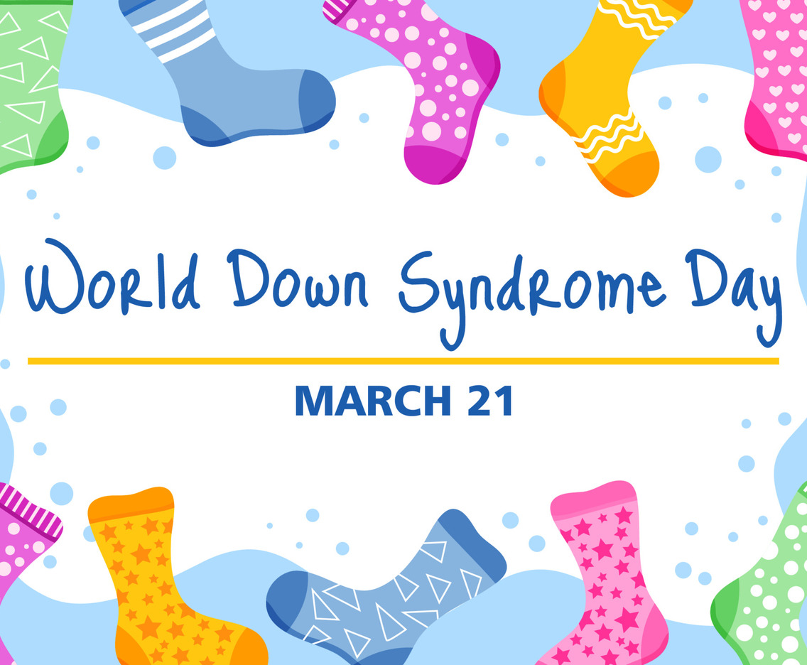 World Syndrome Day with Many Sock
