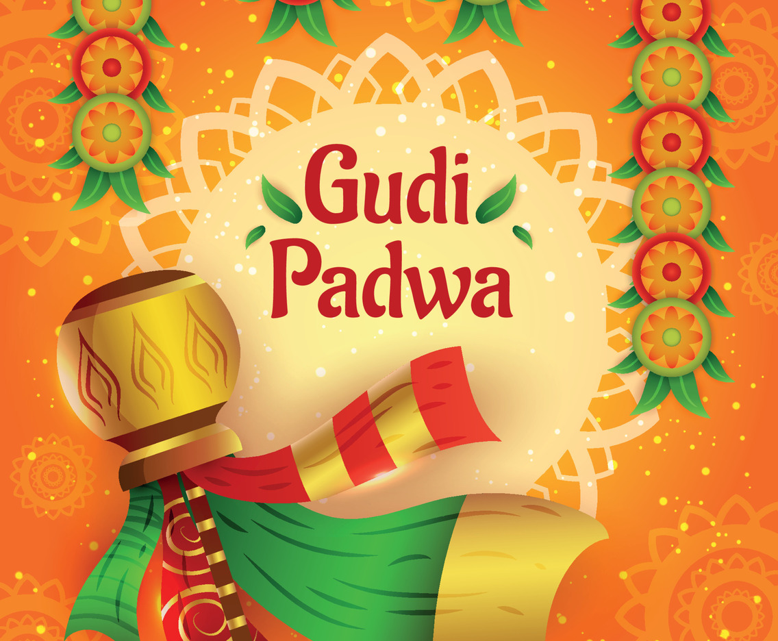 Gudi Padwa Background Template