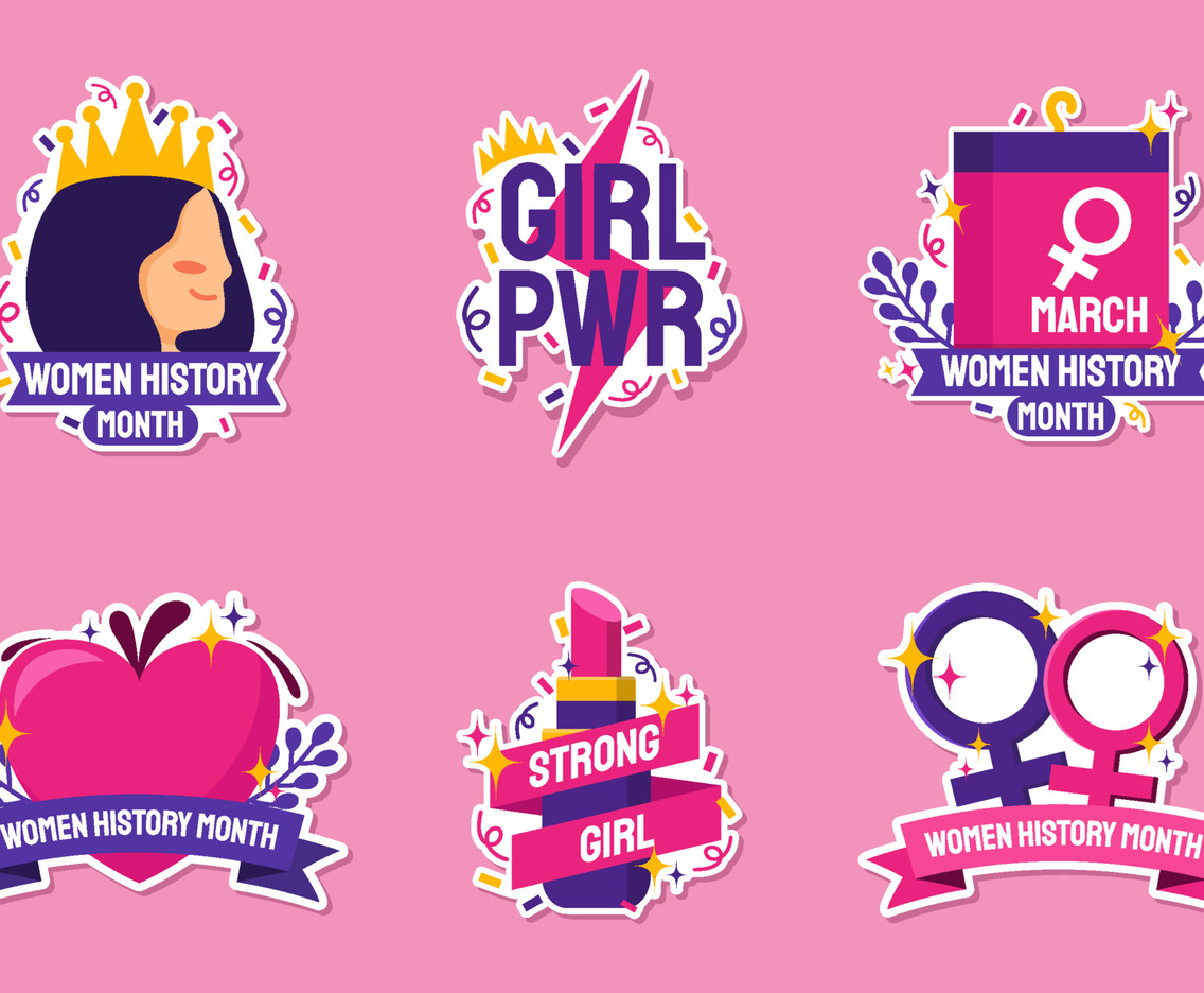 Women History Month Sticker Set