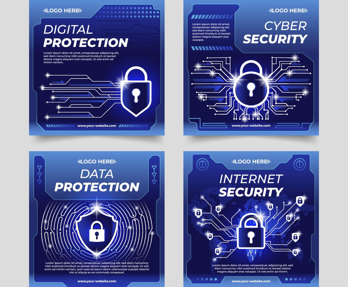 Cyber Security Social Media Post Template Collection