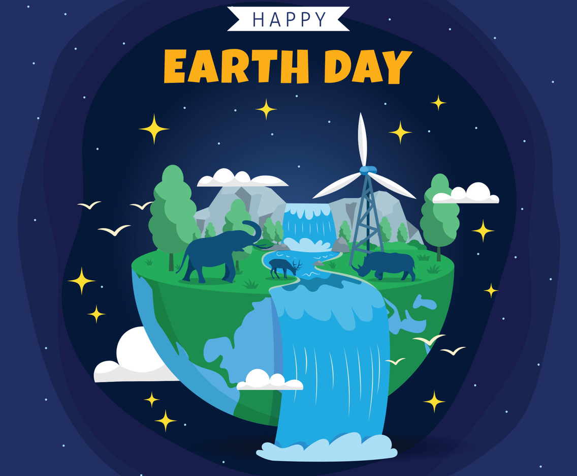 Happy Earth Day Celebration Concept