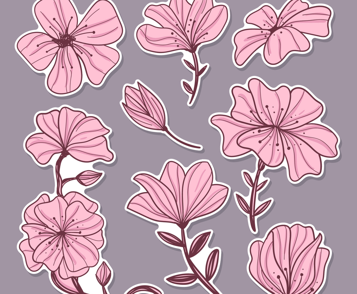 Cherry Blossom Sticker Journal