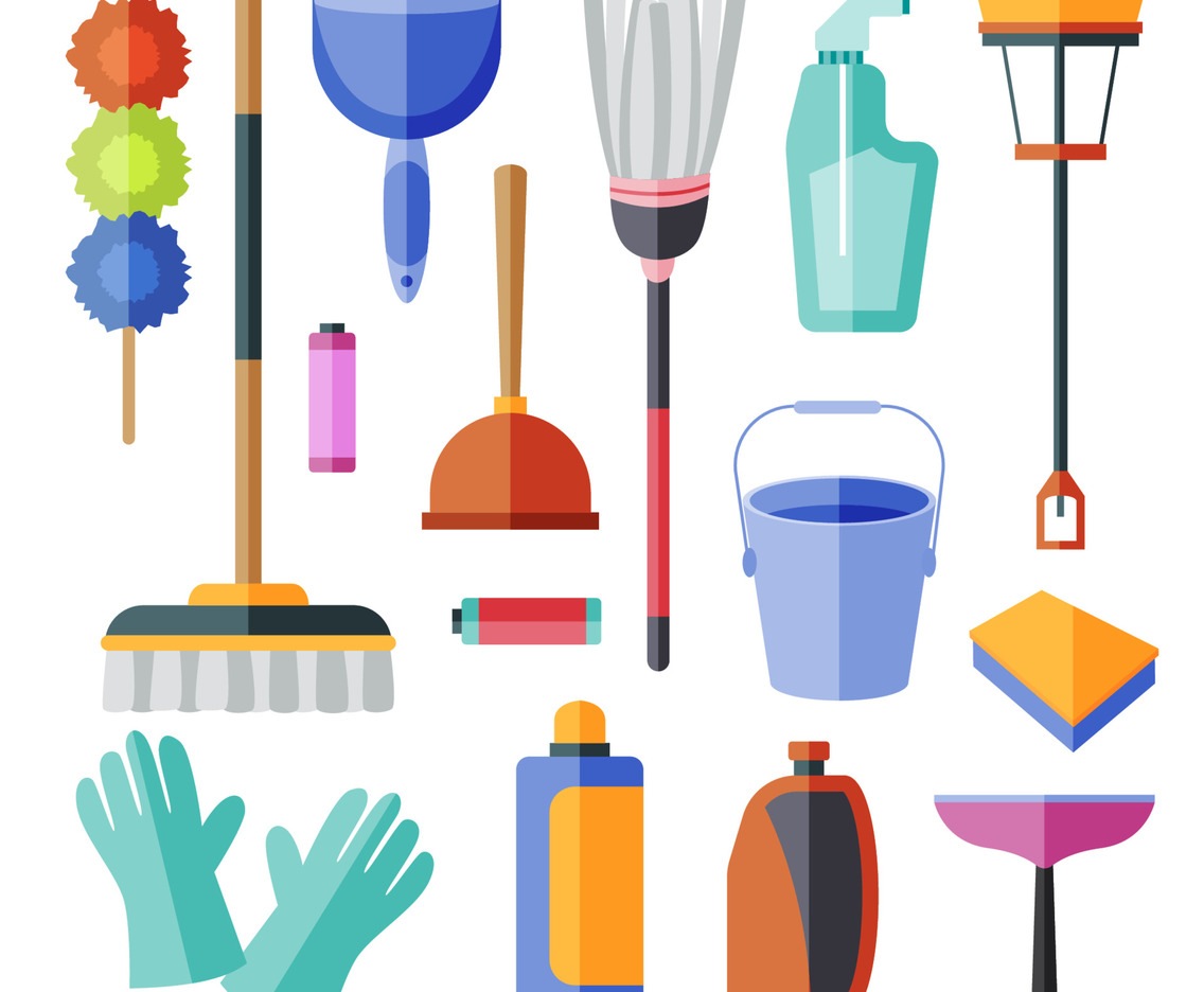 Spring Cleaning Sticker Element