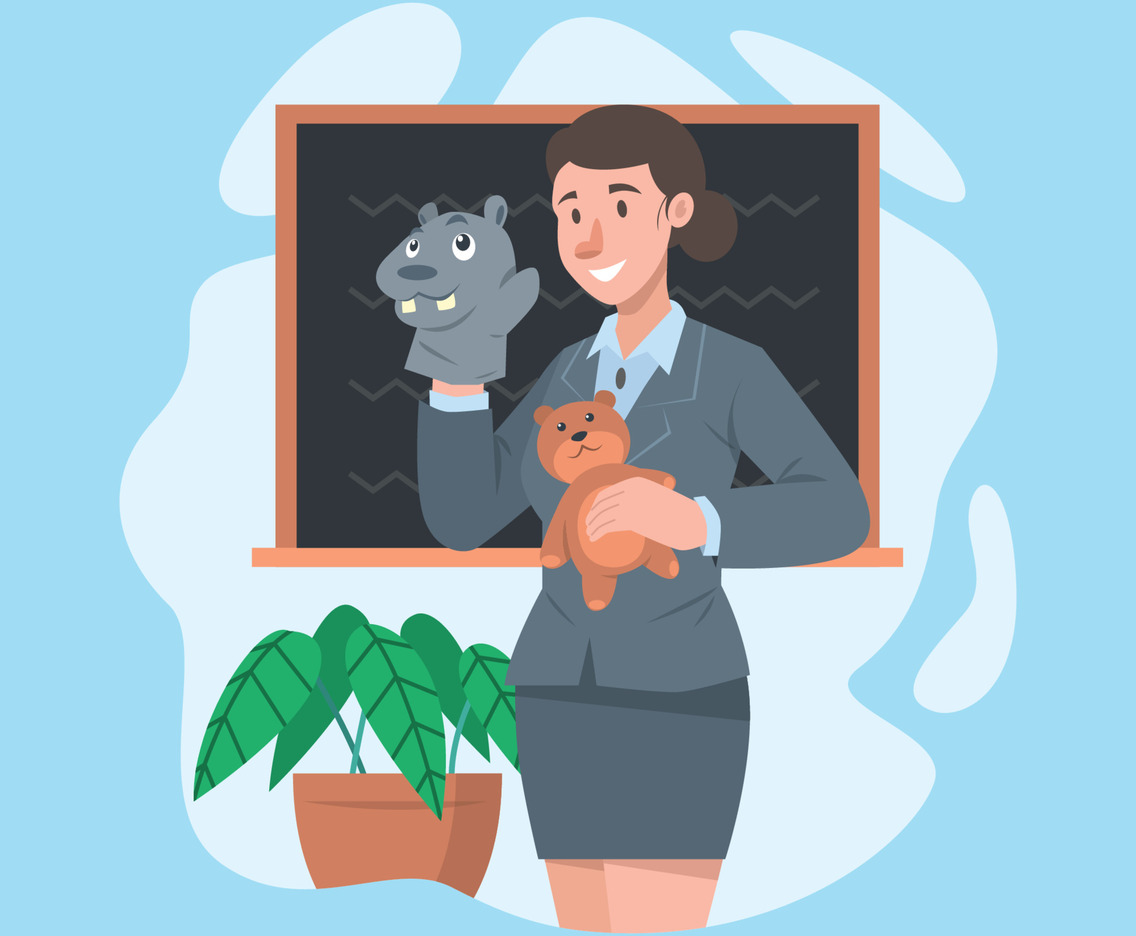 Kindergarten Teacher Concept