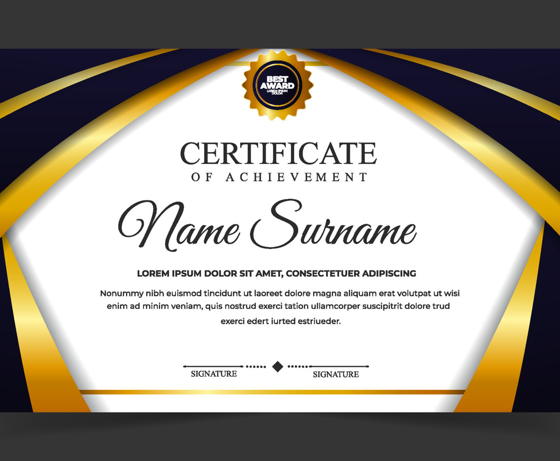 Modern Certificate Template