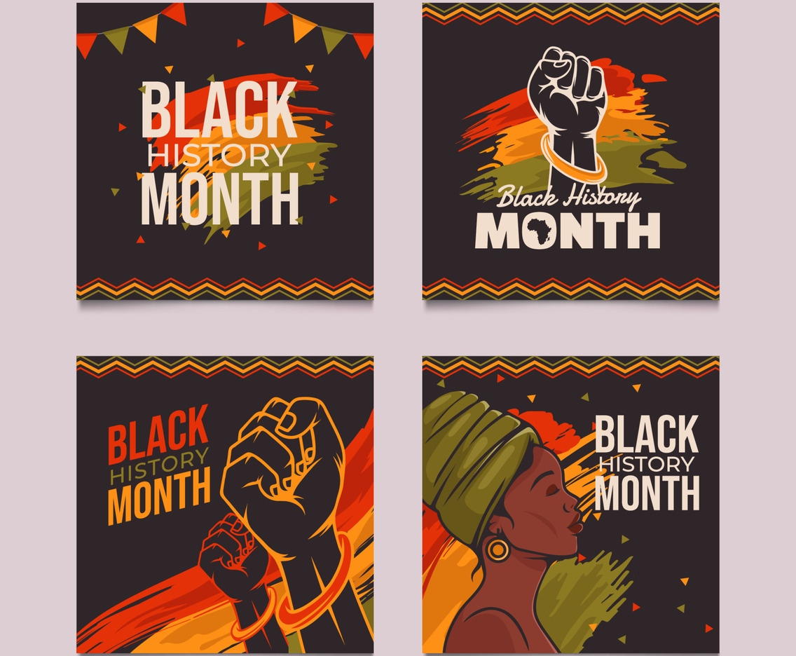 Set of Black History Month Social Media