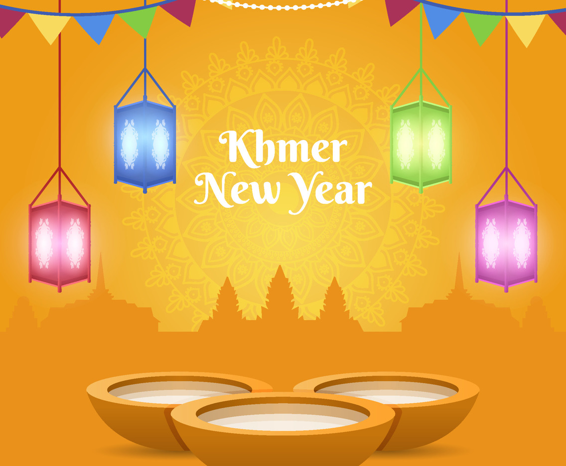 Khmer New Year Background Concept