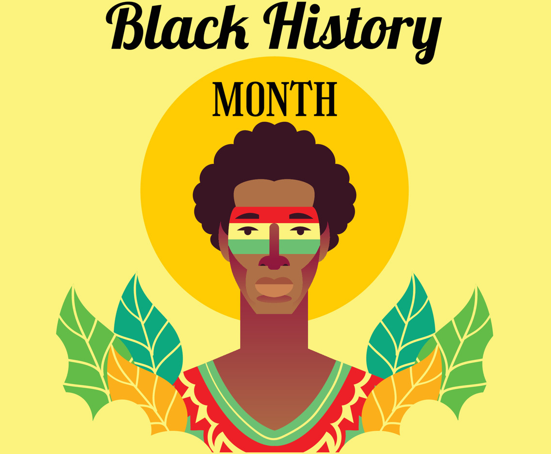 Man With Face Line Make Up in Black History Month