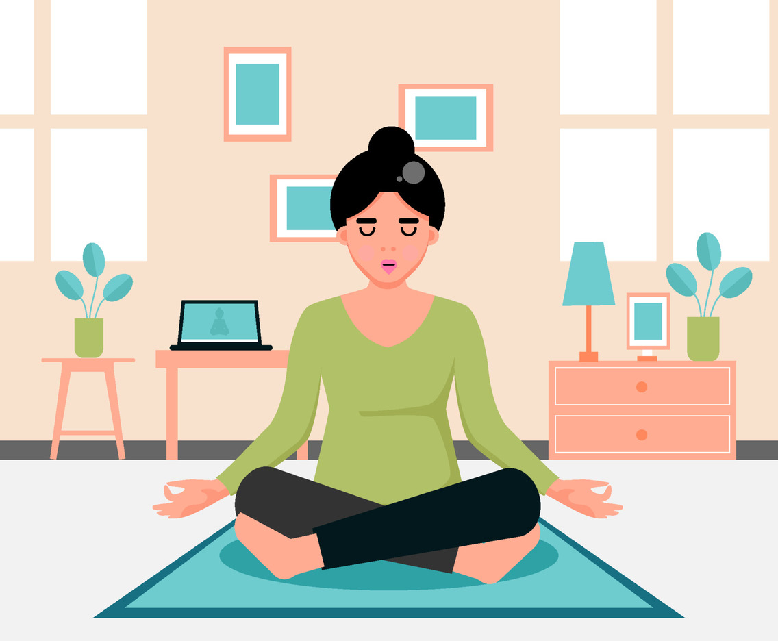 International Day of Yoga Concept