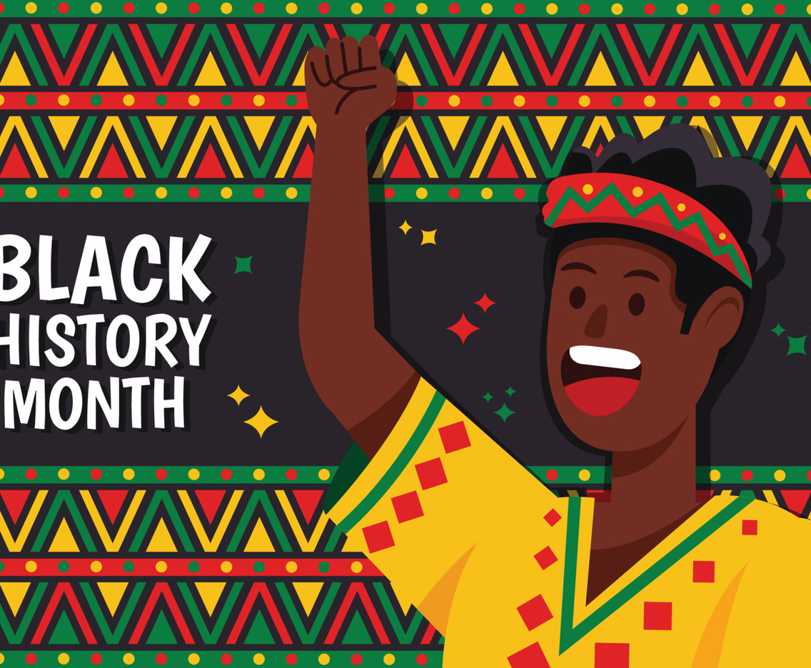 Boy Celebrating Black History Month