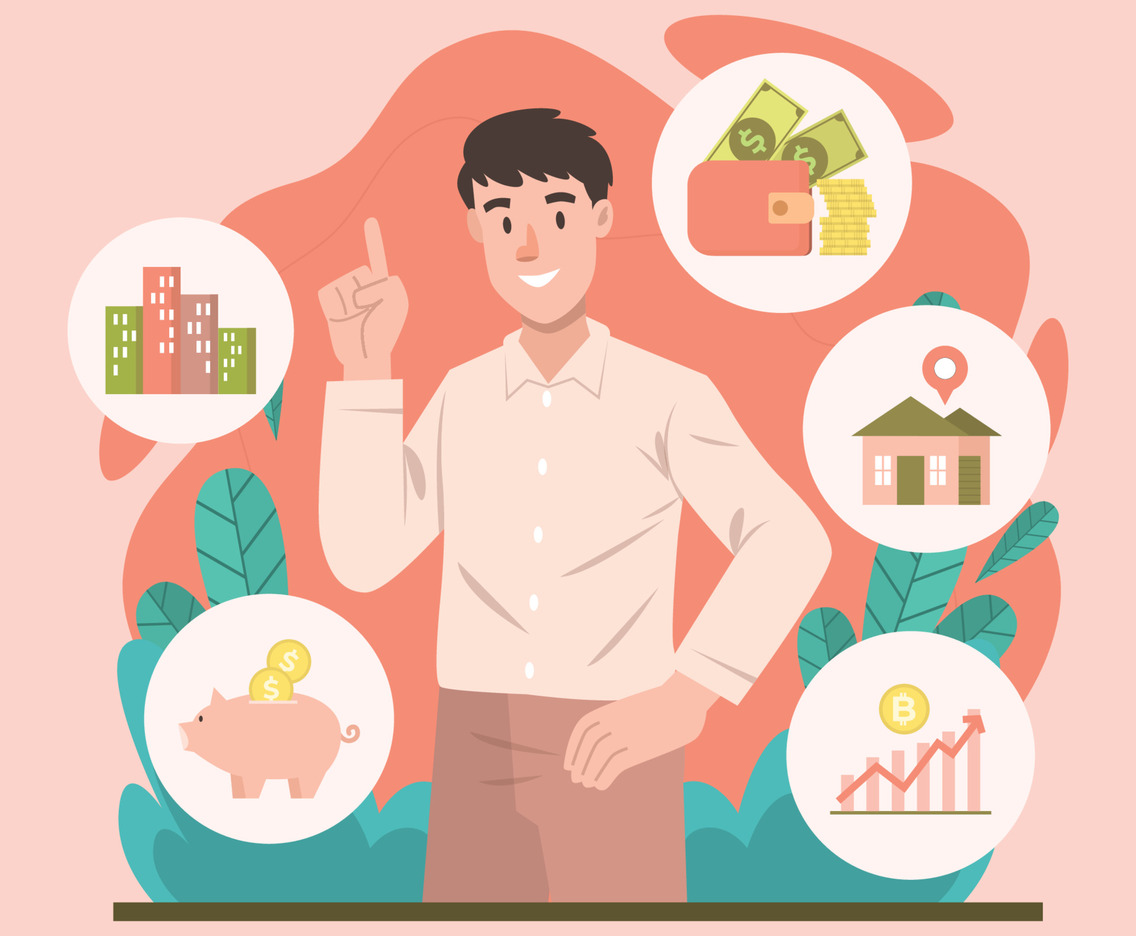 A Man Presentation About Financial Literacy