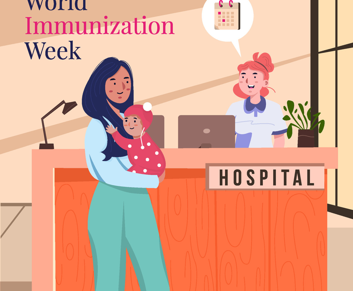 Mother and Her Baby Arrange Schedule for Immunization