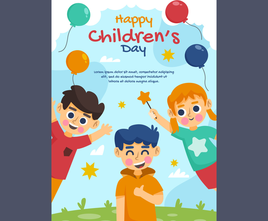 Childrens Day Poster Template