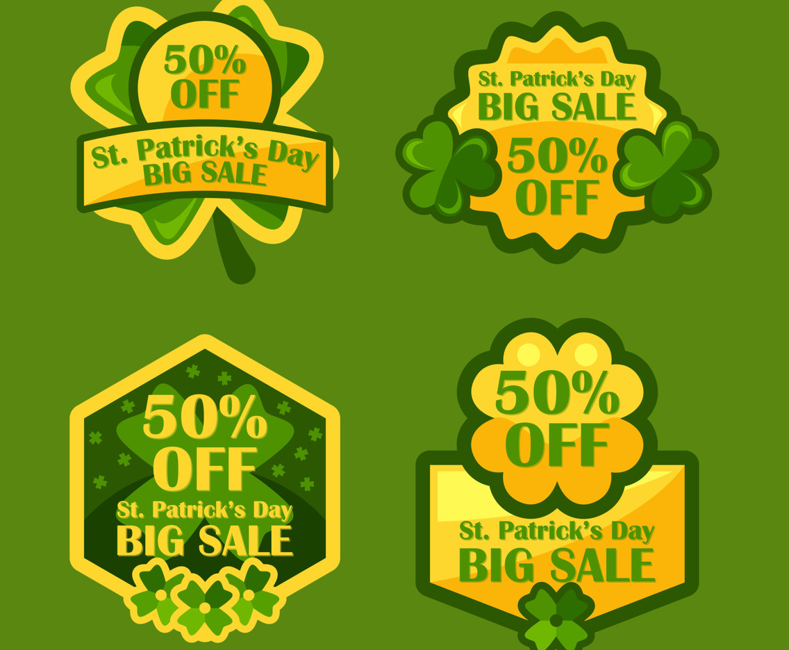St. Patrick's Day Clover Set