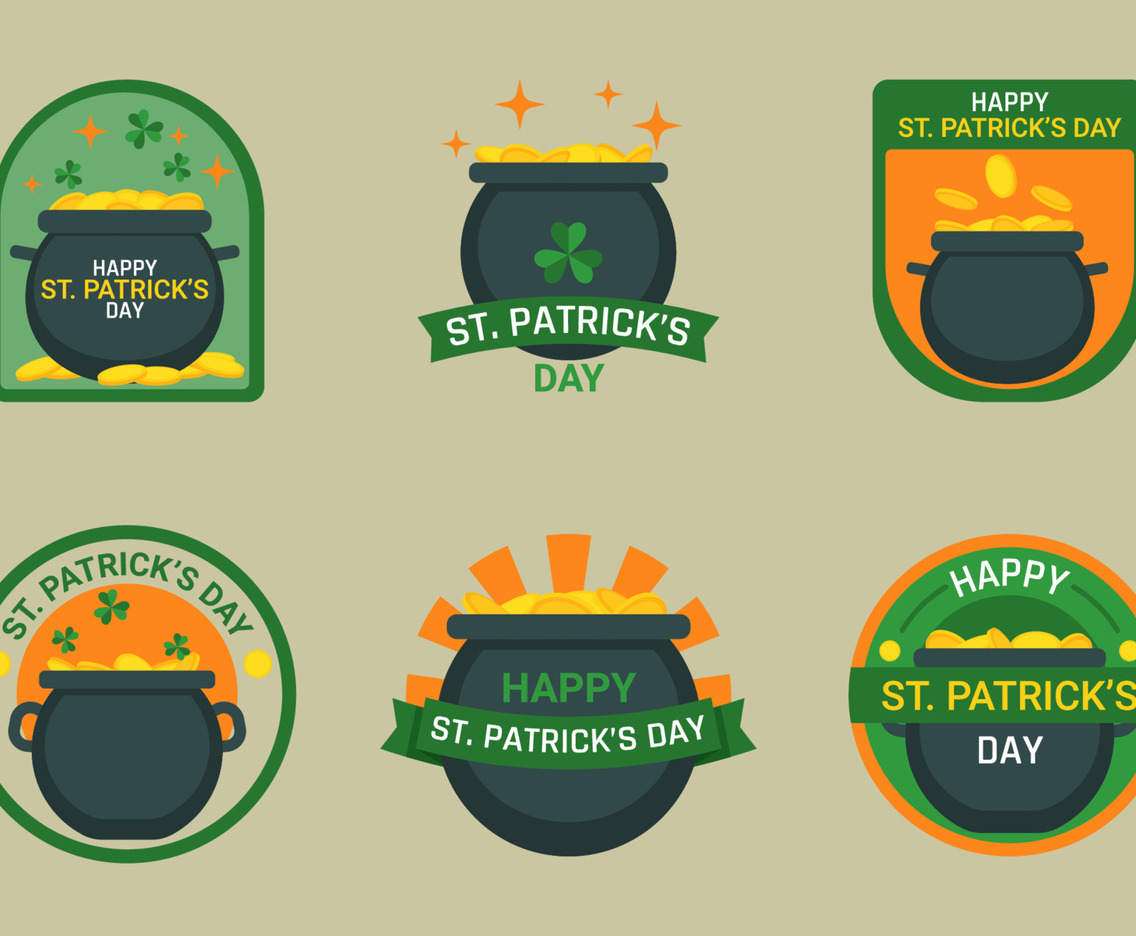 Saint Patrick's Gold Pot Label Collection