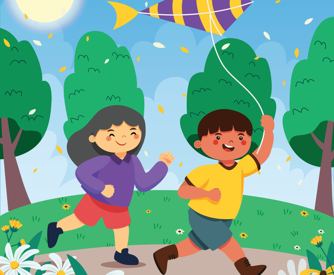 Children Playing Together at the Park