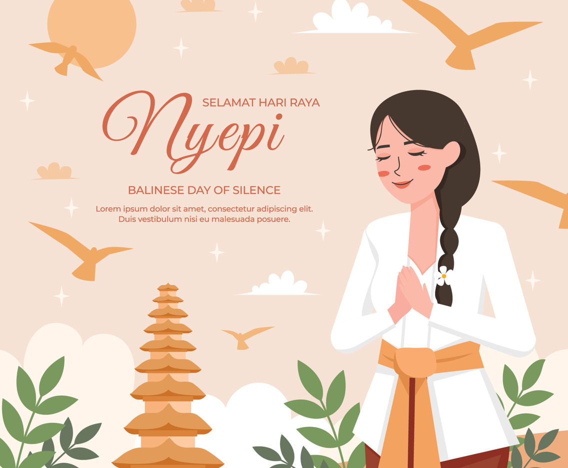 Nyepi Festivity Background