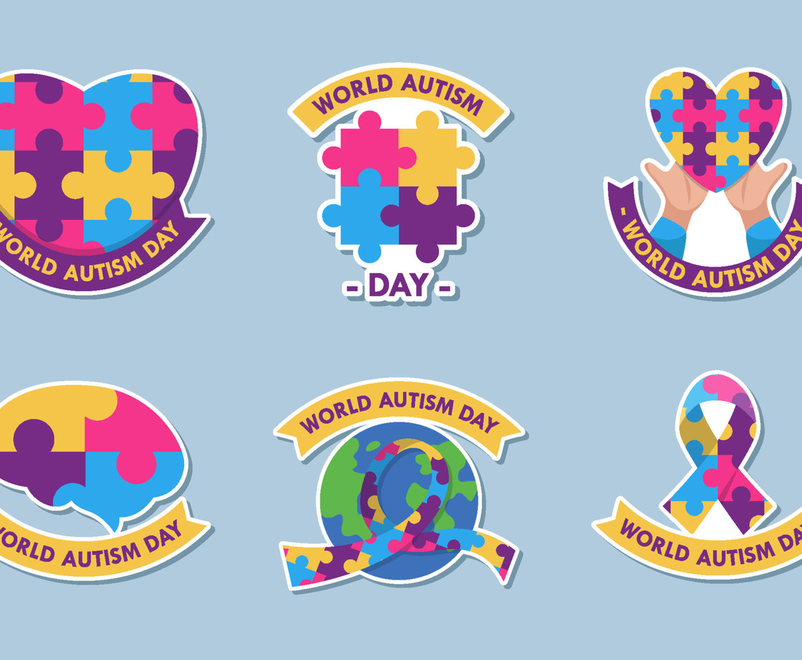 World Autism Day Sticker Set Collection