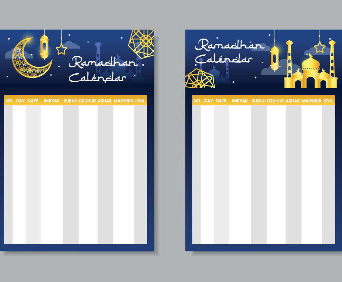 Fasting Month Calendar