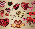 Hearts Vector Art Drawings